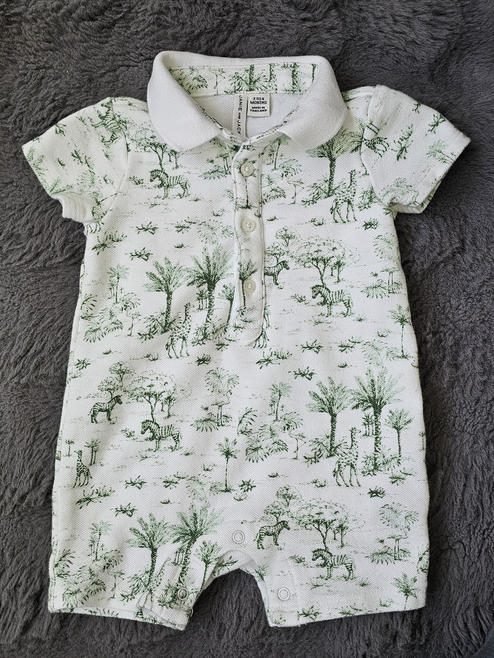 **NWOT**Janie & Jack Animal Print Romper
